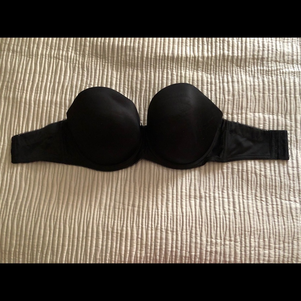 FREYA - 32G Black Strapless Bra
